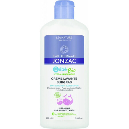 JONZAC Bébé Spălare organică pentru păr și corp 1×250 ml