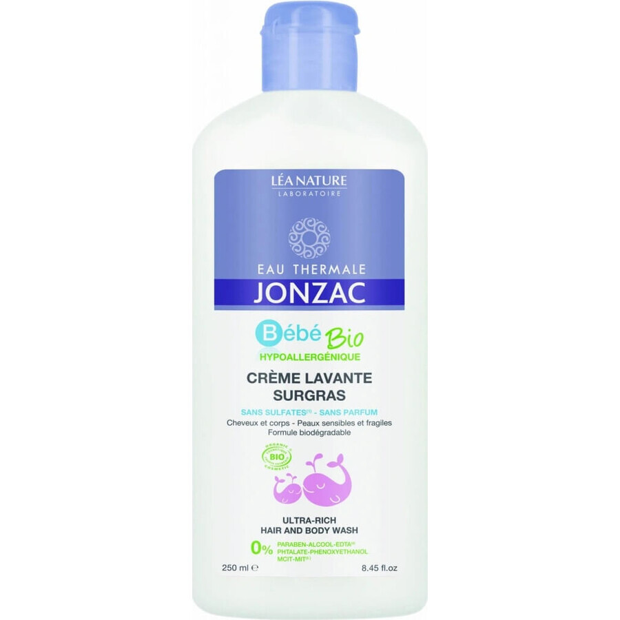 JONZAC Bébé Spălare organică pentru păr și corp 1×250 ml