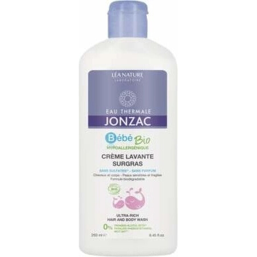 JONZAC Bébé Spălare organică pentru păr și corp 1×250 ml