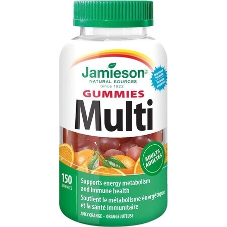 Jamieson Multi Gummies pentru adulți 150pcs 1×150 tbl, supliment alimentar