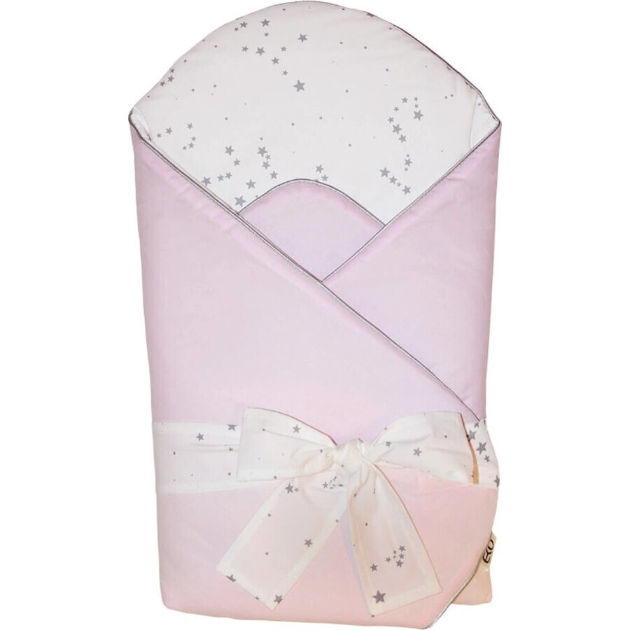 EKO Enveloppe en coton avec impression et noix de coco à l'intérieur Rose clair 1×1 pc, avec fibre hypoallergénique