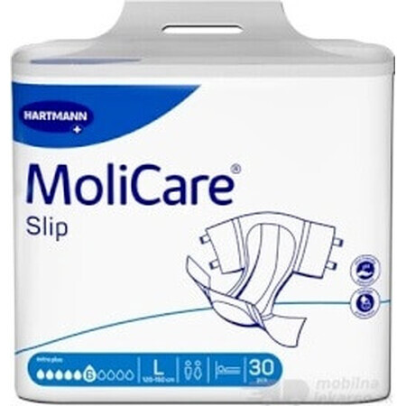 MoliCare Slip extra plus 6 sq. L 1×30pcs, chiloți pentru incontinență