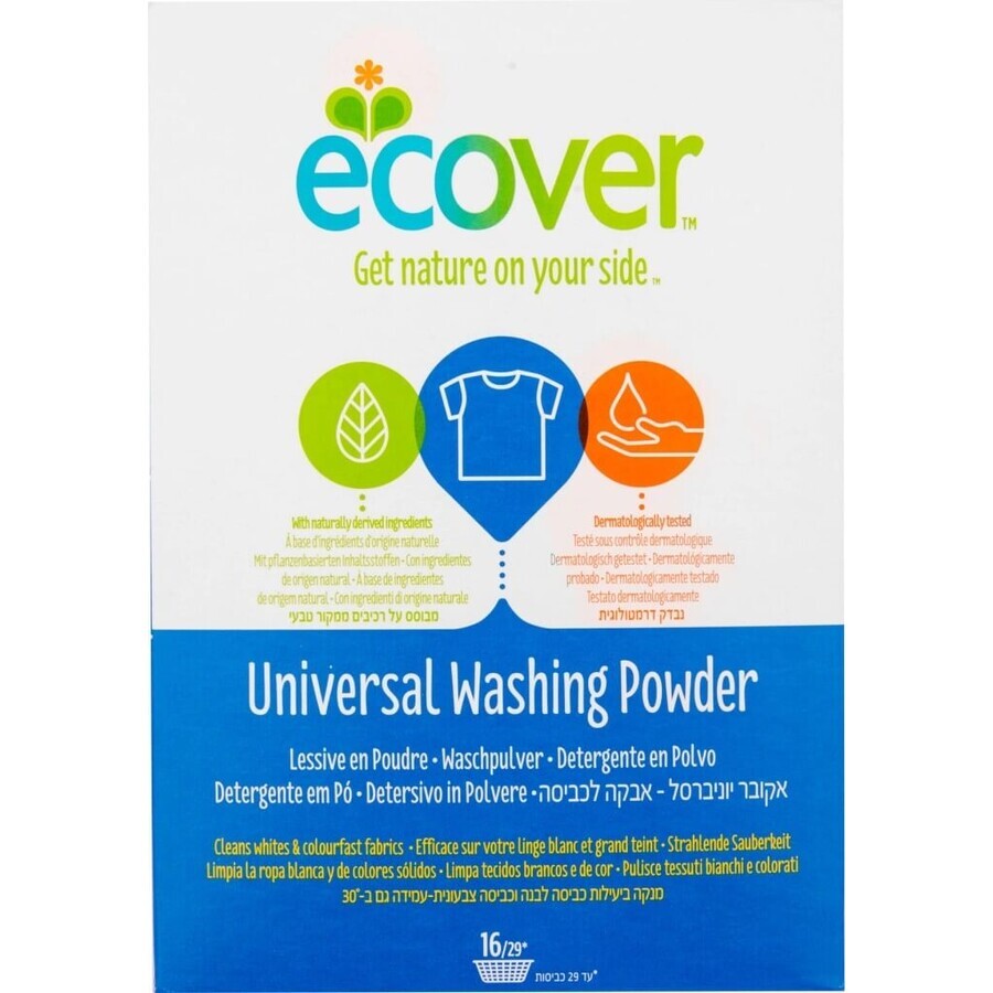 ECOVER Lessive Uni 1x16 PD, Lessive