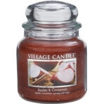 Village Candle Geurkaars in glas - Appel en kaneel, medium 1×1 st