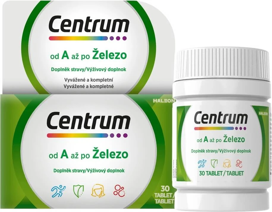 Centrum van A tot ijzer, 30 tabletten 1x30 tbl, multivitamine voor volwassenen met vitaminen en mineralen