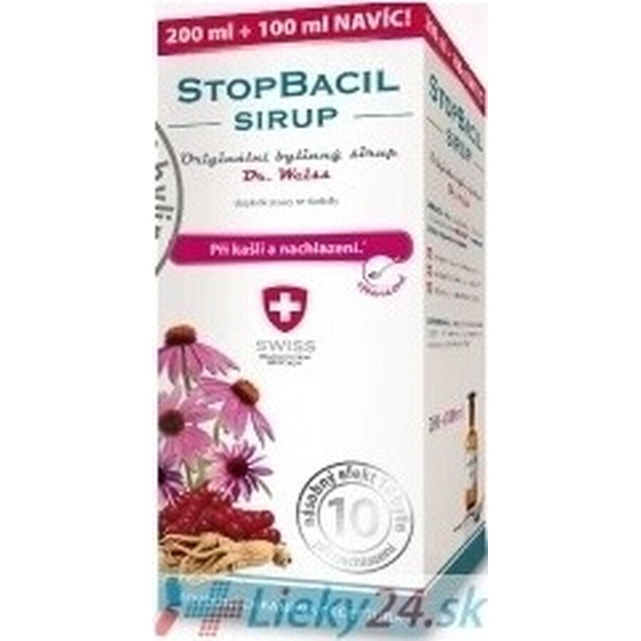 STOPBACIL Medische hoestsiroop Dr Weiss 1×150 ml, hoestsiroop