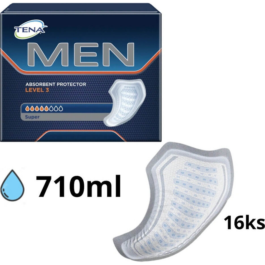 TENA Men Level 3 1×16 buc, tampoane pentru incontinență pentru bărbați