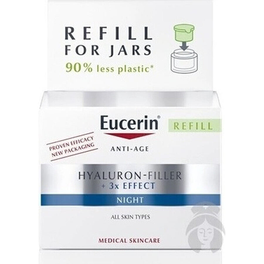 Eucerin HYALURON-FILLER+3xEFFECT Nachtcreme REFILL 1×50 ml