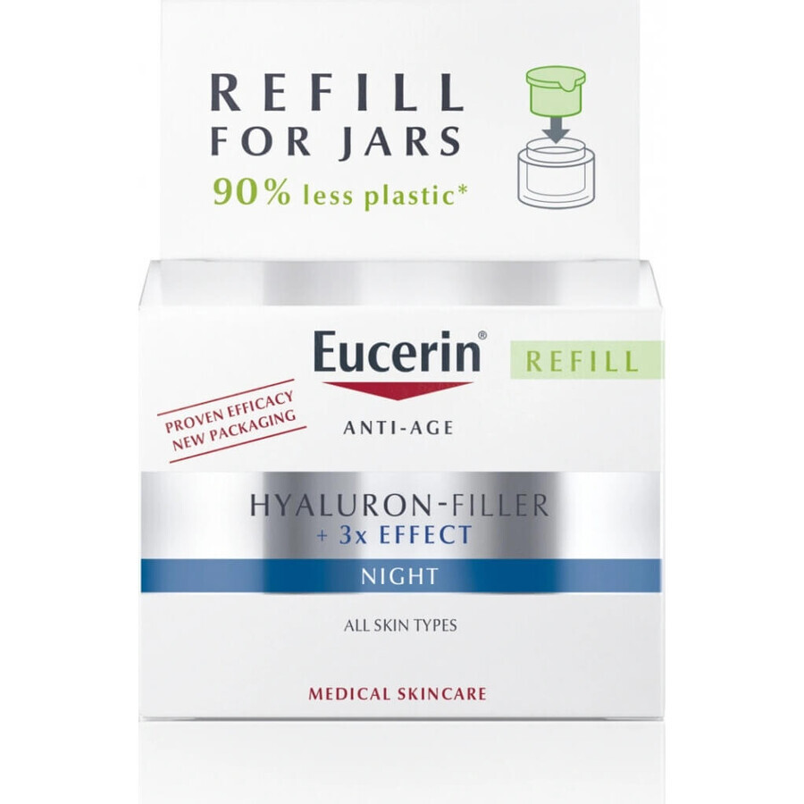 Eucerin HYALURON-FILLER+3xEFFECT Nachtcreme REFILL 1×50 ml