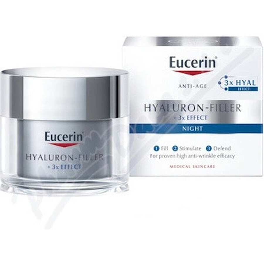 Eucerin HYALURON-FILLER+3xEFFECT Nachtcreme REFILL 1×50 ml