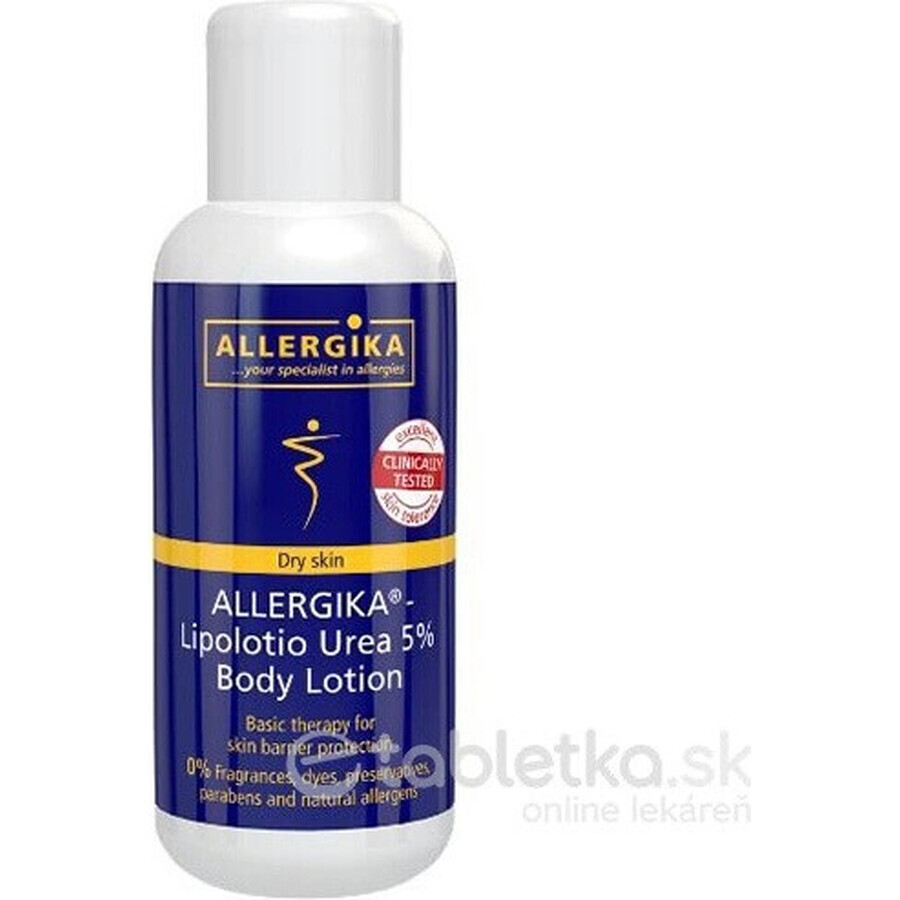 ALLERGIKA Lipolotio urea 5% 1×200 ml, crème voor de atopische huid