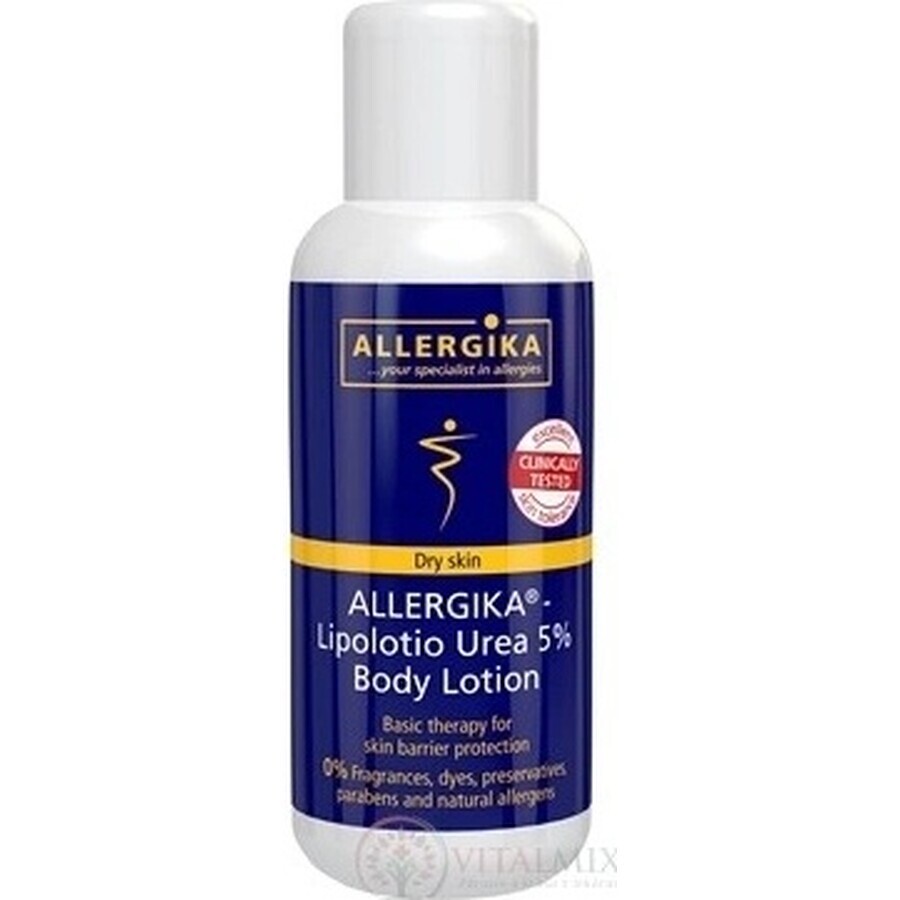 ALLERGIKA Lipolotio urea 5% 1×200 ml, crème voor de atopische huid