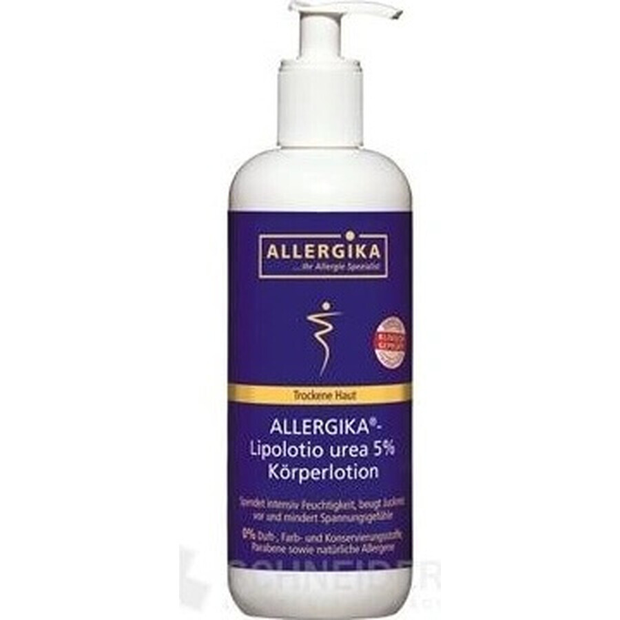 ALLERGIKA Lipolotio urea 5% 1×200 ml, crème voor de atopische huid