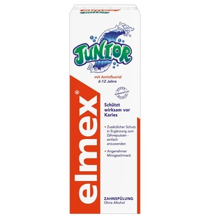 Enjuague bucal Junior, 6-12 años, 400 ml, Elmex