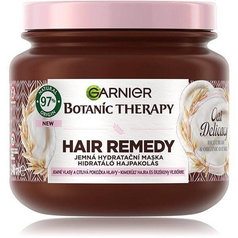 Garnier Botanic Therapy Hair Remedy Oat Delicacy Gentle Hydraterend Haarmasker 1×340 ml, haarmasker 340 ml