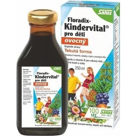 SALUS Floradix Floradix Kindervital afrutado 1×250 ml, jarabe de hierbas