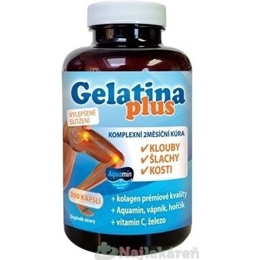 TEREZIA Gelatina Plus 1×360 cps, nutrición articular