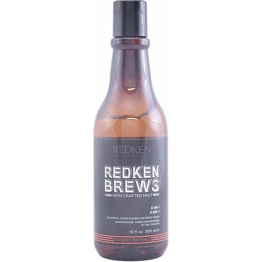 Redken Șampon 3 în 1 Brews 1×300 ml, șampon