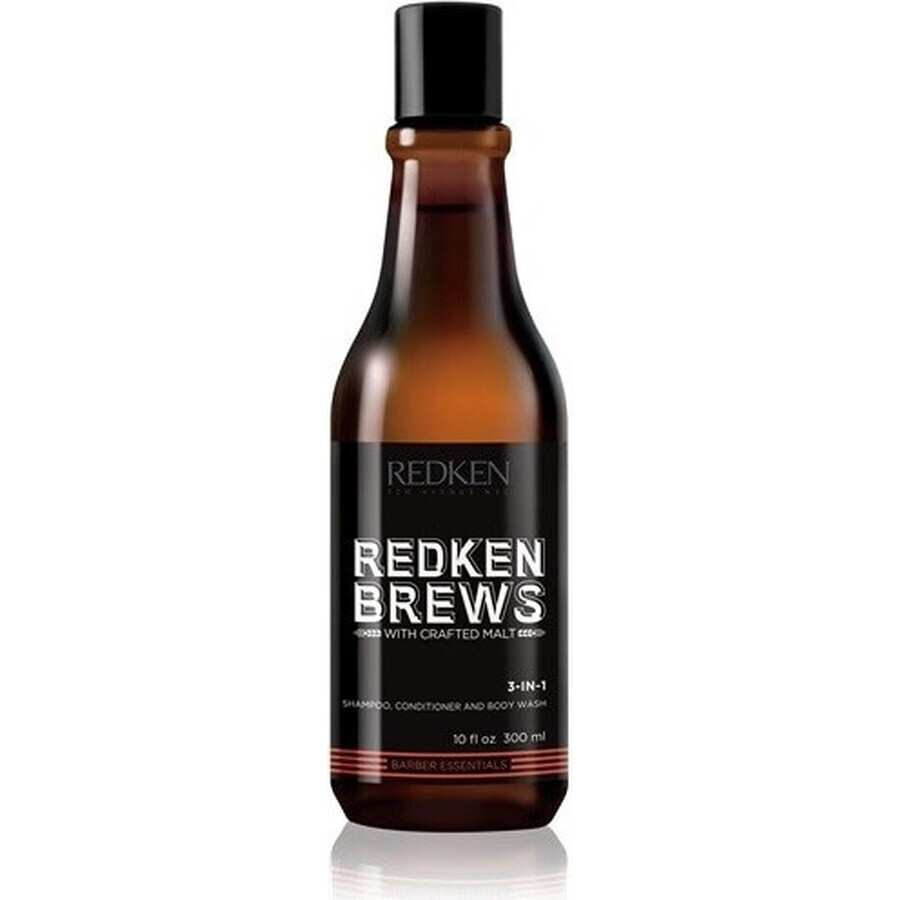 Redken Șampon 3 în 1 Brews 1×300 ml, șampon