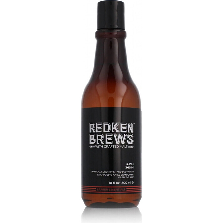 Redken Șampon 3 în 1 Brews 1×300 ml, șampon