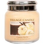 Village Candle Geurkaars in Fles - Creamy Vanilla - Vanille ijs, medium 1×1 st