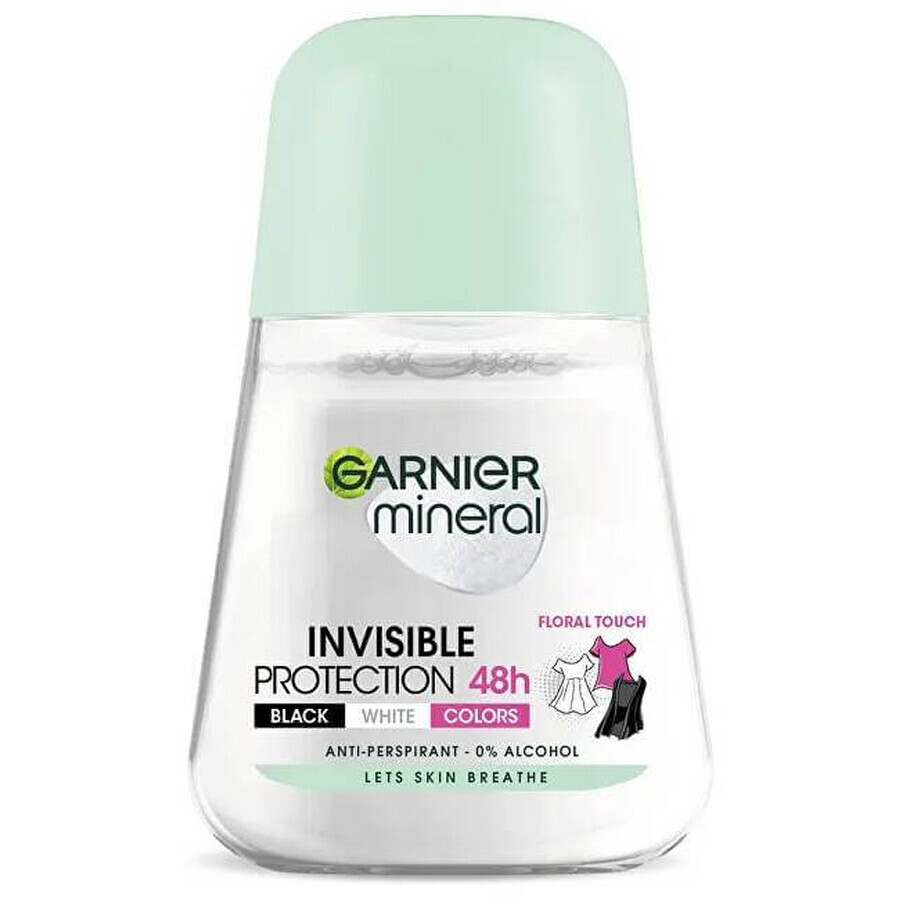 Garnier Invisible 48h 1×50 ml, anti-transpirant parel tegen vlekken