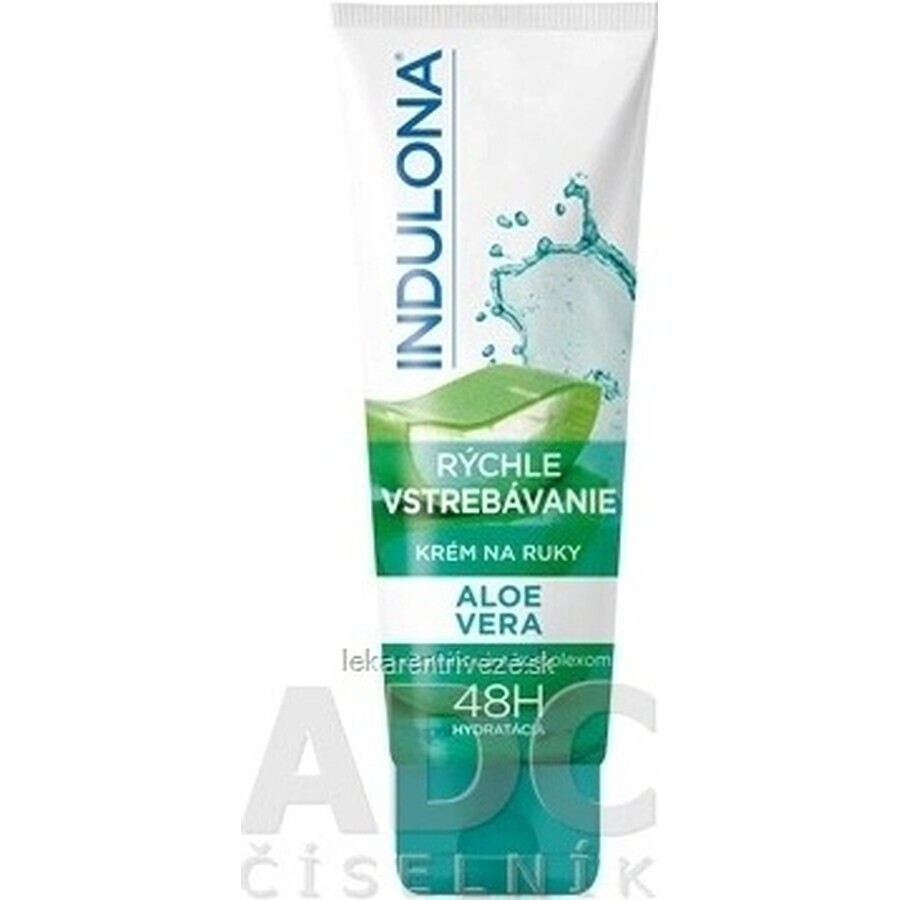 INDULONA Snel absorberende handcrème met aloë vera, 1x50 ml