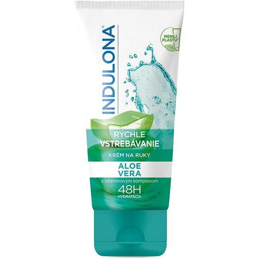 INDULONA Snel absorberende handcrème met aloë vera, 1x50 ml