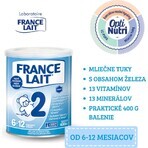 France Lait 2 follow-on formula from 6-12 months 1×400 g, milk formula from 6 months