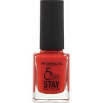 Esmalte de uñas de larga duración Dermacol 5 Days Stay No.52 Too hot 1×11 ml, esmalte de uñas