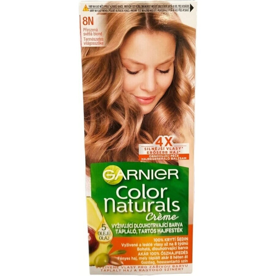 Garnier Color Naturals culoare permanentă a părului 8N blond mediu 1×1 bucată, culoarea părului