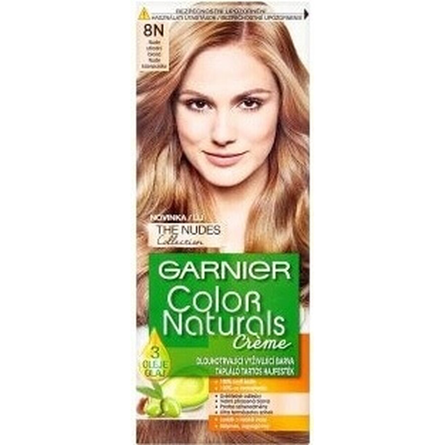 Garnier Color Naturals culoare permanentă a părului 8N blond mediu 1×1 bucată, culoarea părului