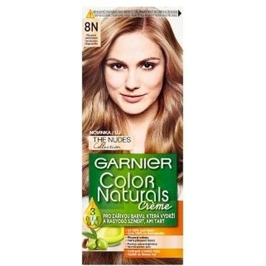 Garnier Color Naturals culoare permanentă a părului 8N blond mediu 1×1 bucată, culoarea părului