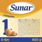 Sunar Complex 1 6×600 g, zuigelingenmelk, vanaf de geboorte