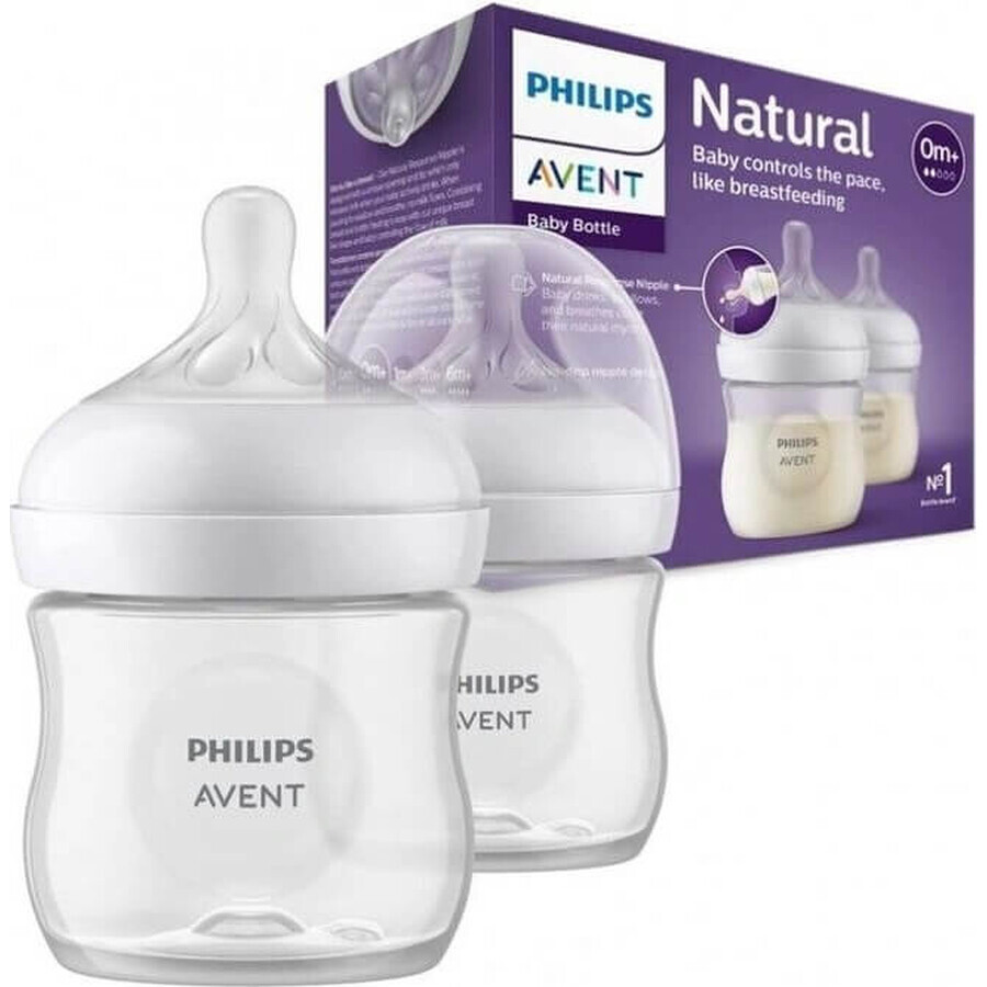 Philips AVENT Natural Response Bottle 260 ml, 1m+ 2 pcs 1×2 pcs 1×2 pcs, glass