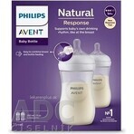 Philips AVENT Natural Response Bottle 260 ml, 1m+ 2 pcs 1×2 pcs 1×2 pcs, glass