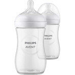 Philips AVENT Natural Response Bottle 260 ml, 1m+ 2 pcs 1×2 pcs 1×2 pcs, glass