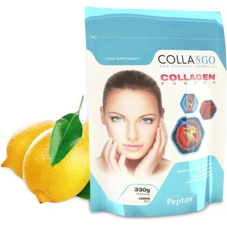 Collango gehydrolyseerd rundercollageen PEPTAN citroen 1×330 g, citroensmaak