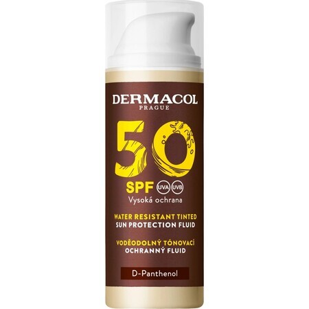 Dermacol SUN Fluid facial colorat SPF 50 1×50 ml, fluid facial