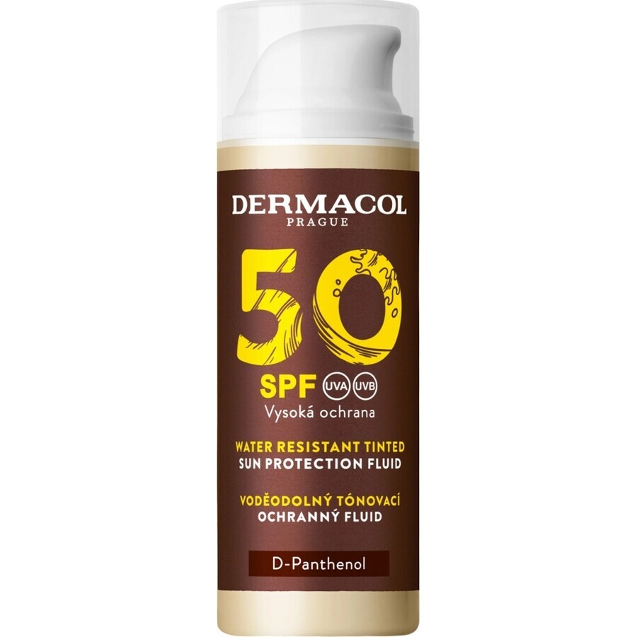 Dermacol SUN Fluid facial colorat SPF 50 1×50 ml, fluid facial