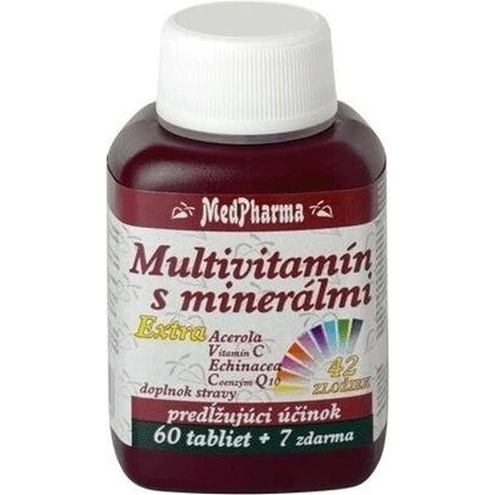 MedPharma MULTIVITAMINE MET MINERALEN EXTRA 42 INGREDIENTS 1×67 tbl, voedingssupplement