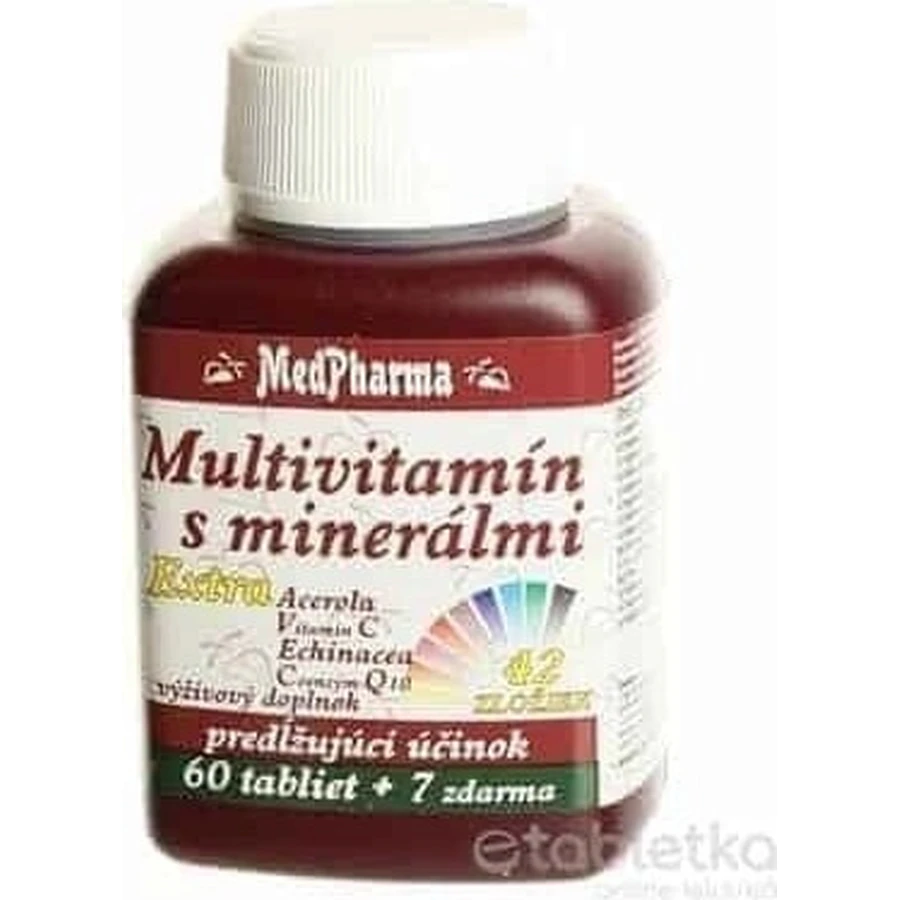 MedPharma MULTIVITAMINE MET MINERALEN EXTRA 42 INGREDIENTS 1×67 tbl, voedingssupplement