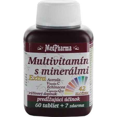 MedPharma MULTIVITAMINE MET MINERALEN EXTRA 42 INGREDIENTS 1×67 tbl, voedingssupplement