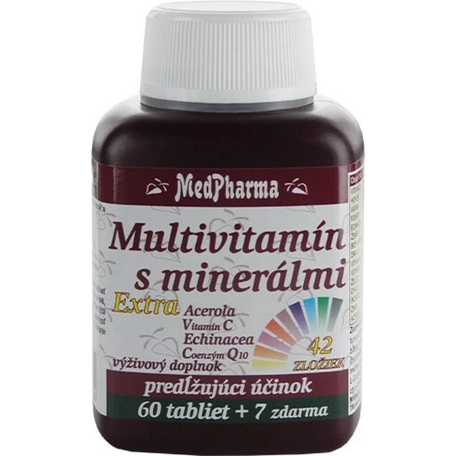MedPharma MULTIVITAMINE MET MINERALEN EXTRA 42 INGREDIENTS 1×67 tbl, voedingssupplement
