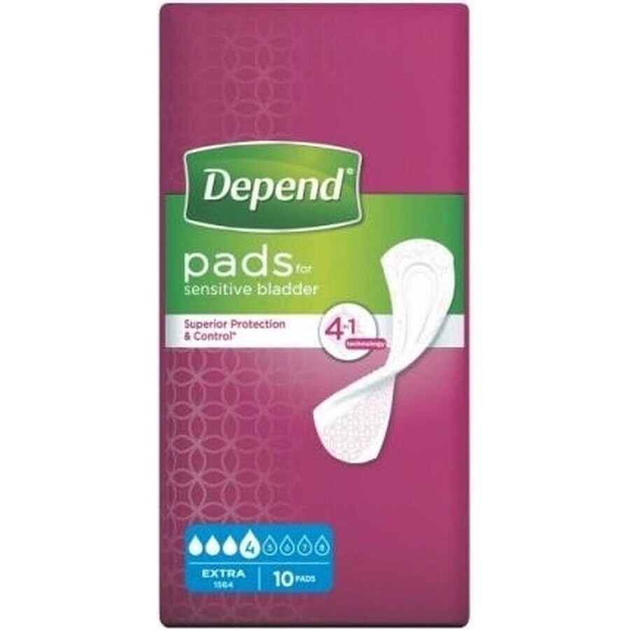 DEPEND EXTRA 1×10 stuks, incontinentiemateriaal