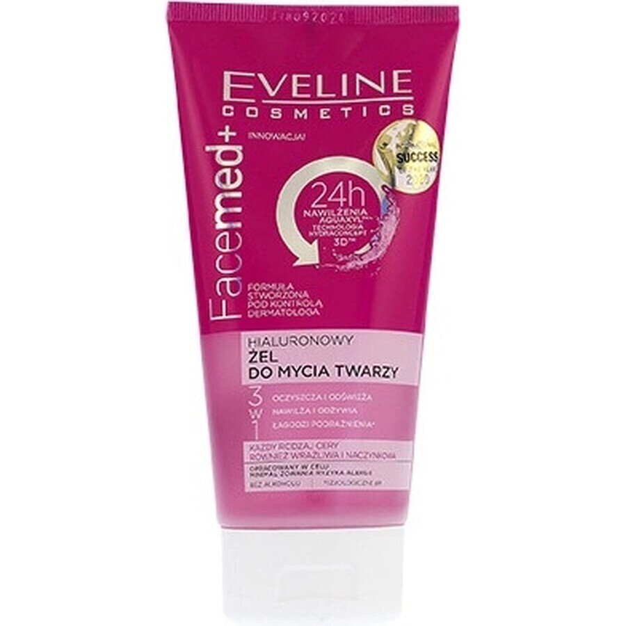 EVELINE FACEMED+ HYALURONIC FACE WASH GEL 1×150 ml, gel nettoyant