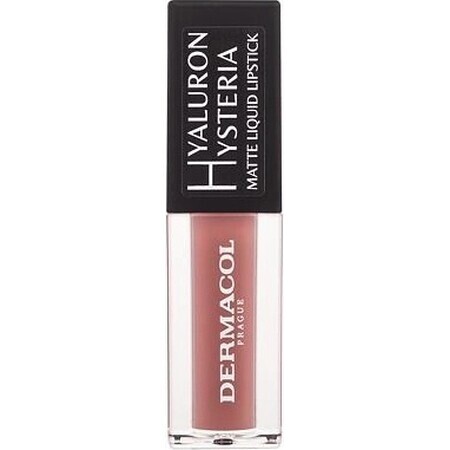 Dermacol Hyaluron Barra de labios líquida mate Hysteria nº 02 1×4,5 ml, Barra de labios líquida mate