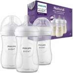 Philips AVENT Natural Response Bottle 260 ml, 1m+ 3 pcs 1×3 pcs 1×3 pcs, glass