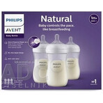 Philips AVENT Natural Response Bottle 260 ml, 1m+ 3 pcs 1×3 pcs 1×3 pcs, glass