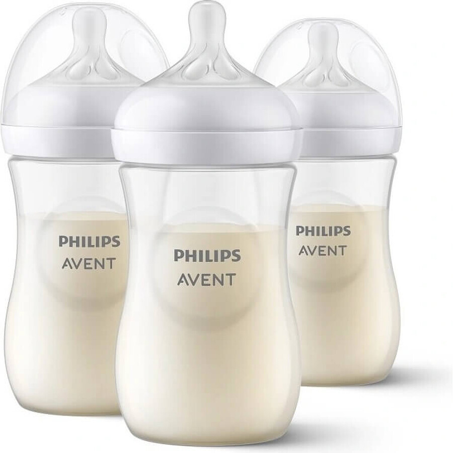 Philips AVENT Natural Response Bottle 260 ml, 1m+ 3 pcs 1×3 pcs 1×3 pcs, glass